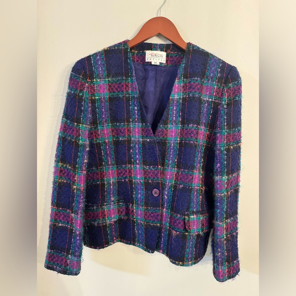 Vintage Talbots petites jewel tone blazer